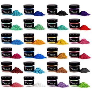 Premium Mica Powder Pearlescent Color Pigment Art Set Epoxy Resin Soap Making